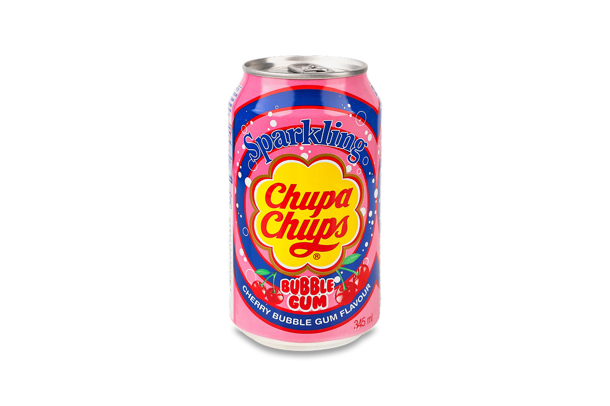 Напій газований Chupa Chups зі смаком вишні баблгам